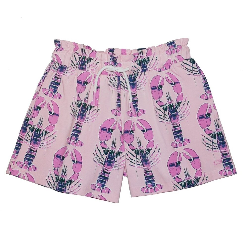 vineyard vines Girls Everyday Drawcord Lobster Flamingo Short Medium M 10 - 12